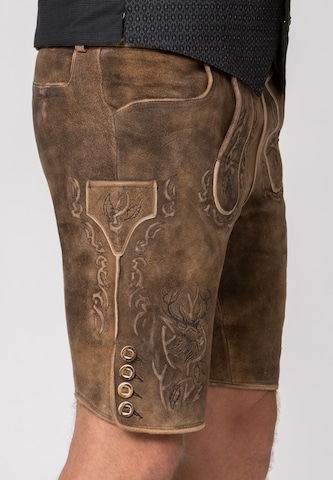 STOCKERPOINT Regular Trachtenshorts 'Lewis' in Braun