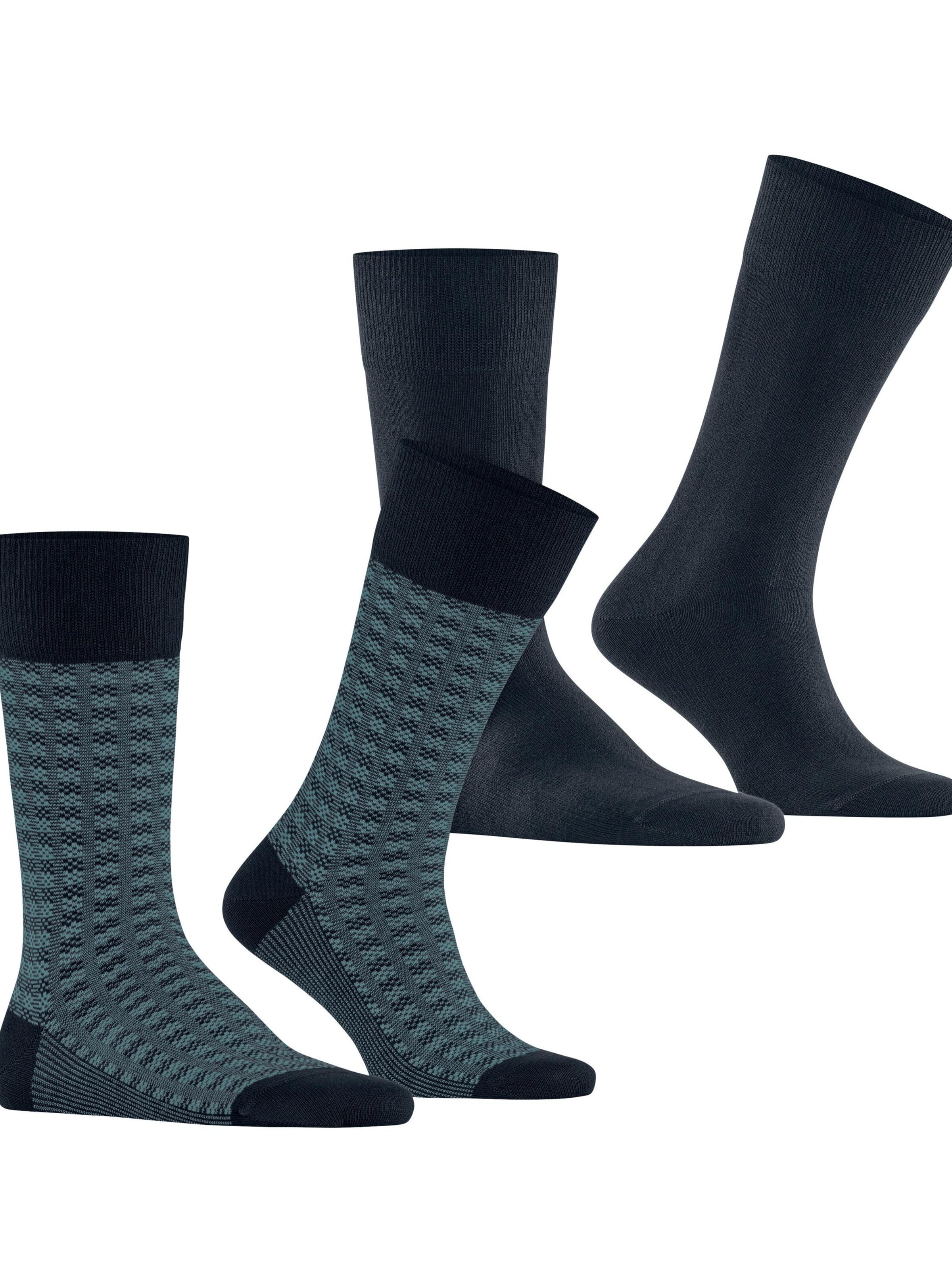 ESPRIT Socks 'Houndstooth 2-Pack' in Blue: front