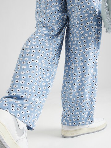 PIECES Wide leg Pants 'PCNYA' in Blue