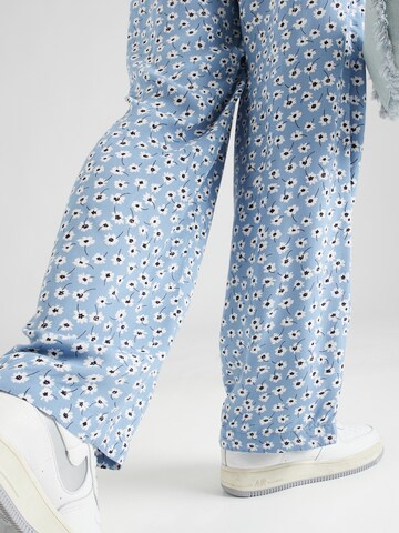 PIECES Regular Trousers 'NYA' in Blue