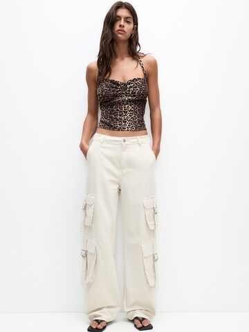 Loosefit Pantaloni cargo di Pull&Bear in beige