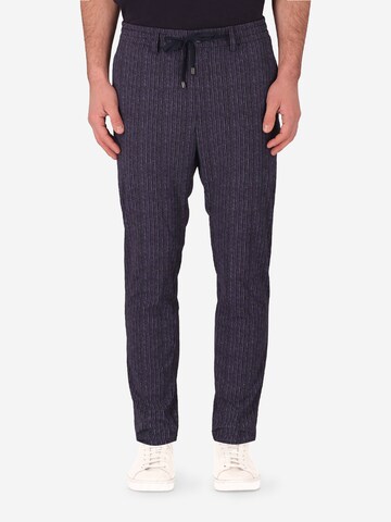Distretto12 Regular Broek 'Albury' in Blauw: voorkant