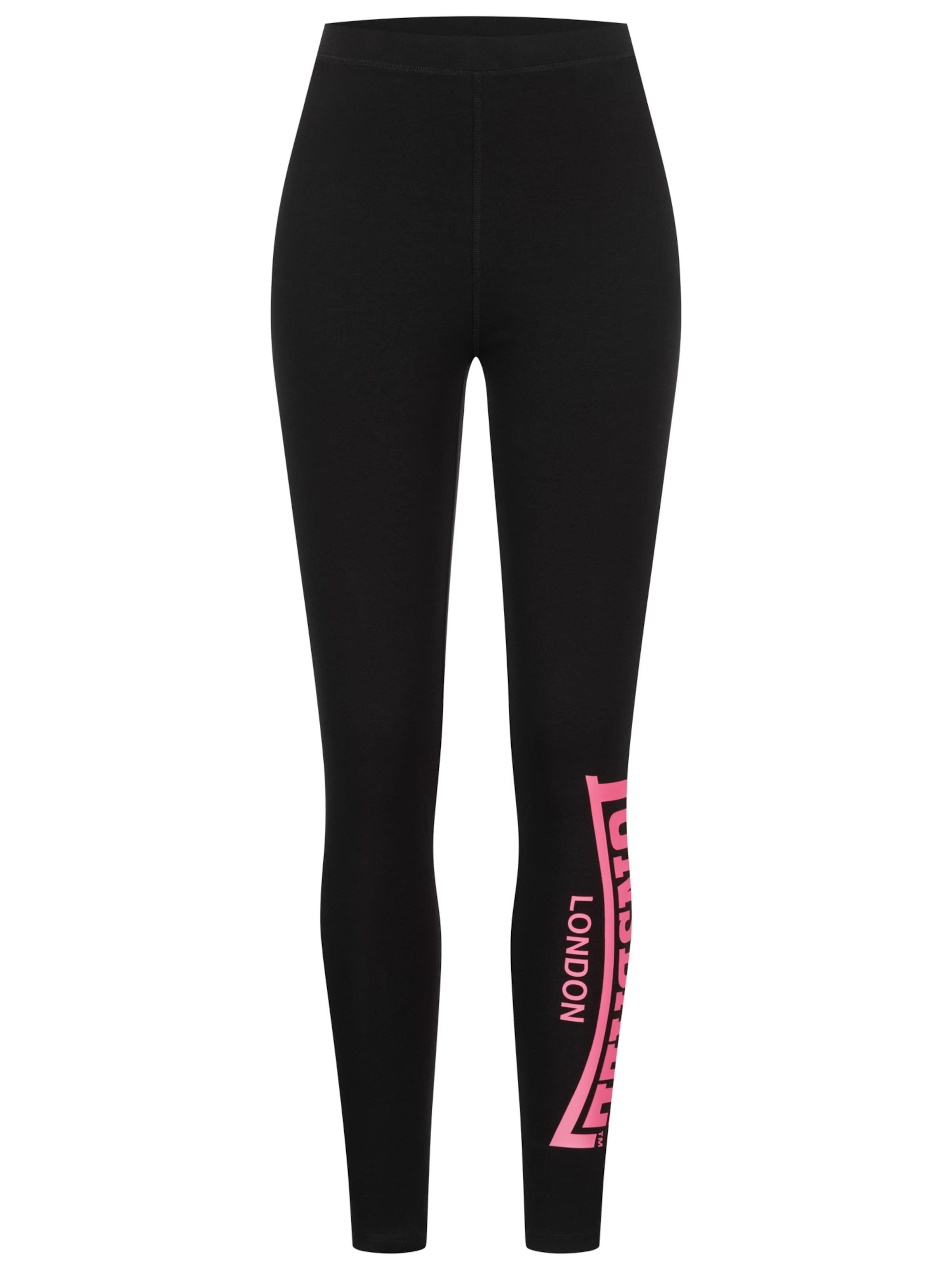 LONSDALE Skinny Leggings 'Merridge' in Black: front