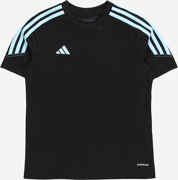 Tricou funcțional 'Tiro 23 Club' de la ADIDAS PERFORMANCE pe negru: față