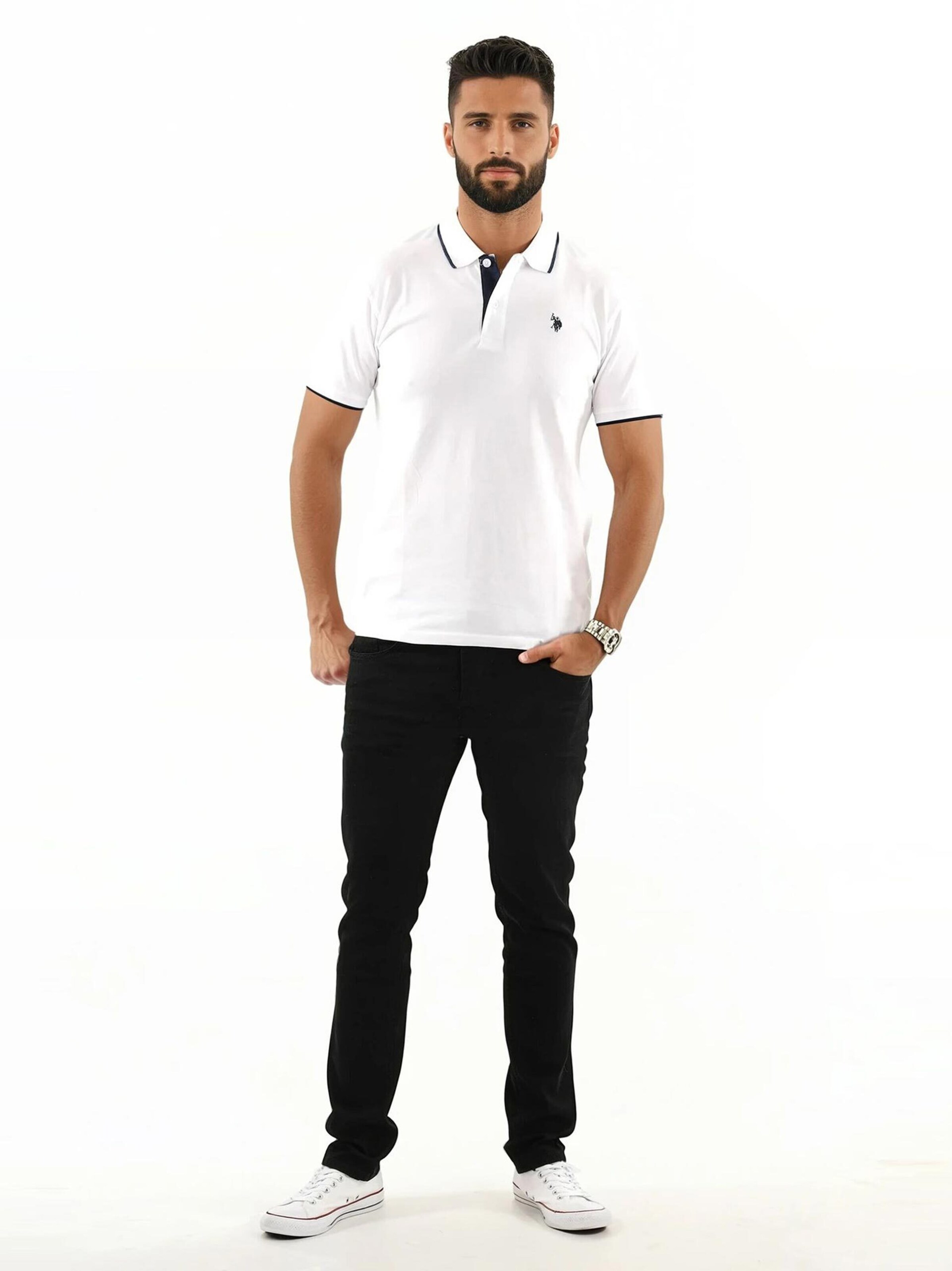 U.S. POLO ASSN. Poloshirt in Weiß