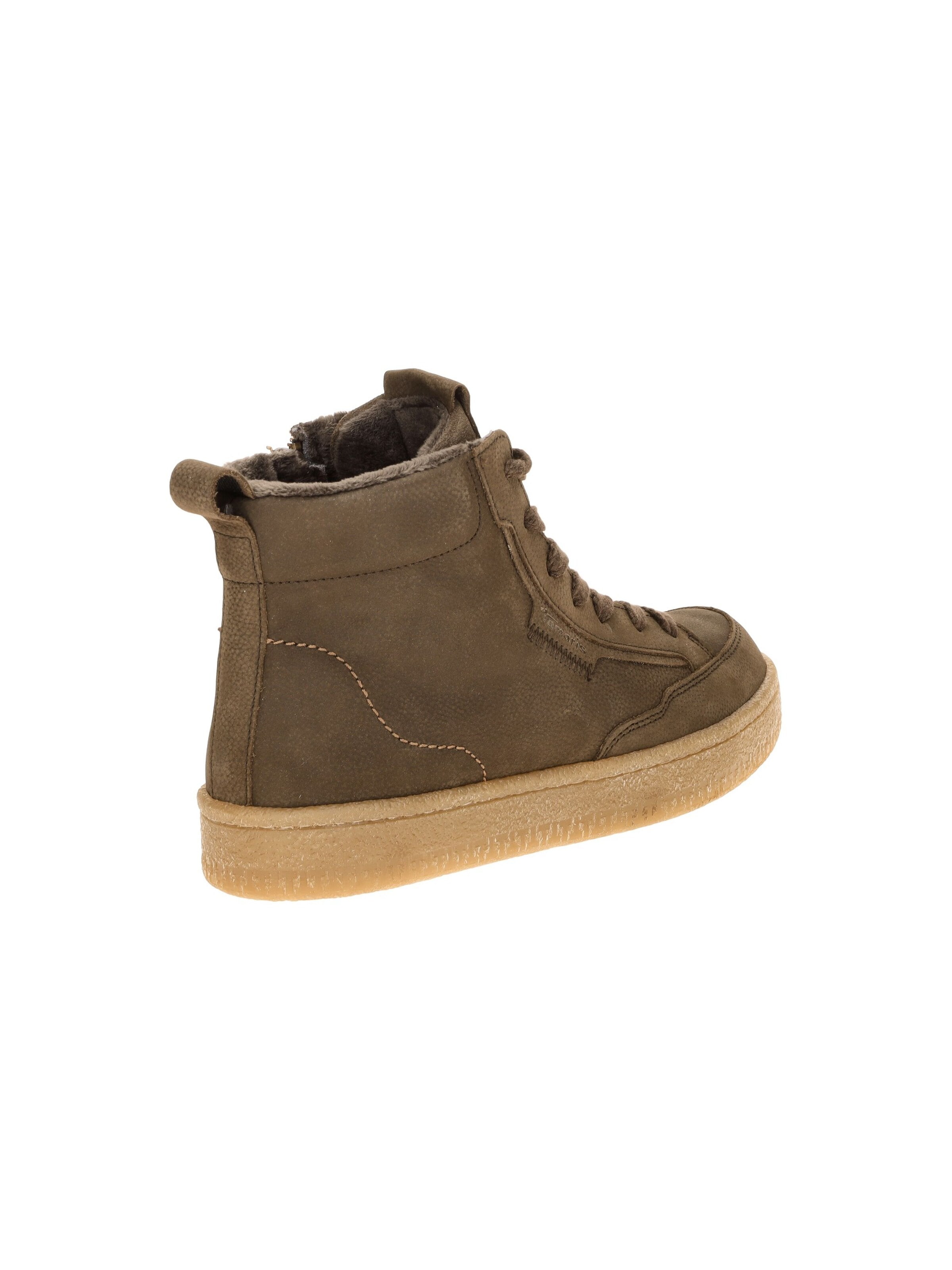 Tamaris Lace-Up Ankle Boots in Brown