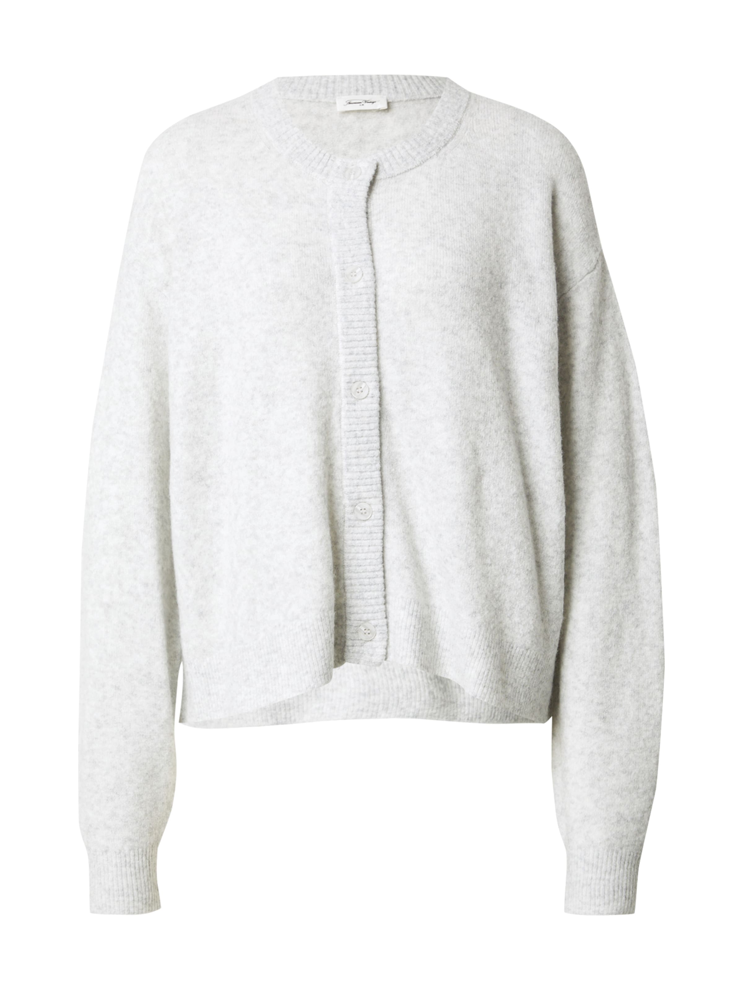 AMERICAN VINTAGE Плетена жилетка 'DAMSVILLE' в сиво: отпред