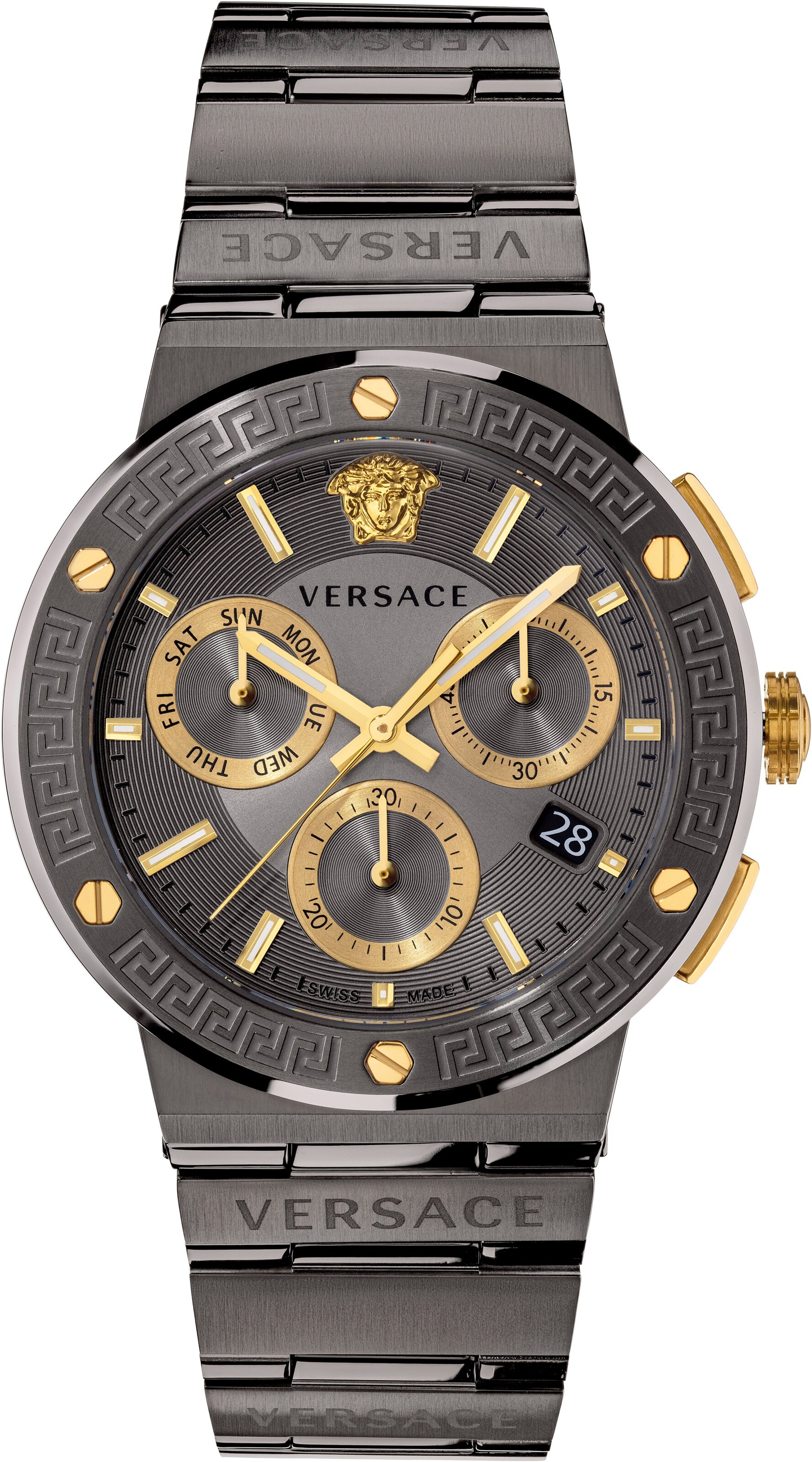 VERSACE Uhr in Grau: Vorderseite