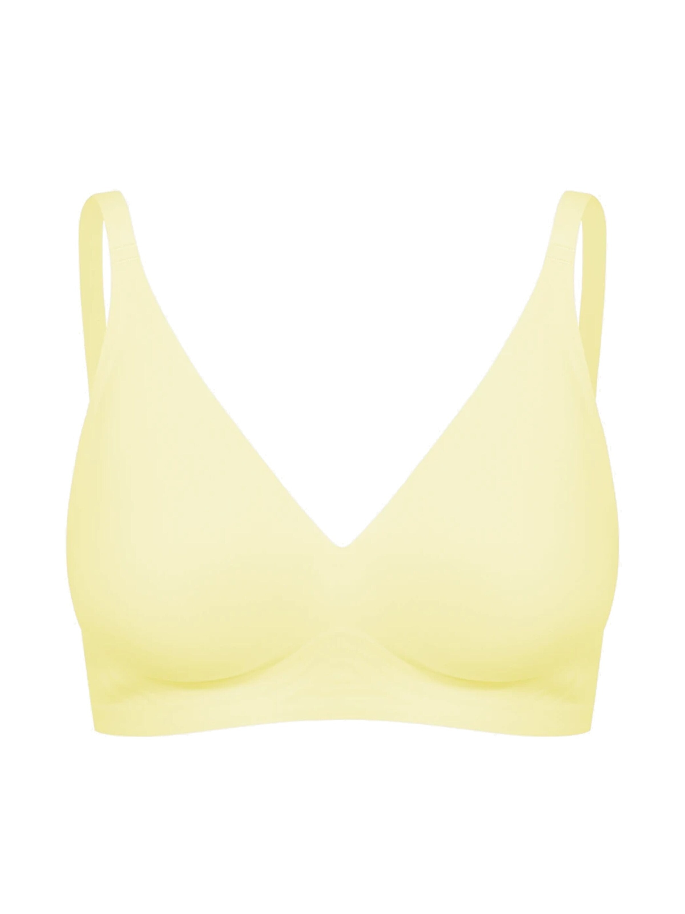 cfab (formerly creamy fabrics) - Sujetador 'Comfort Push-Up BH' en amarillo: frente