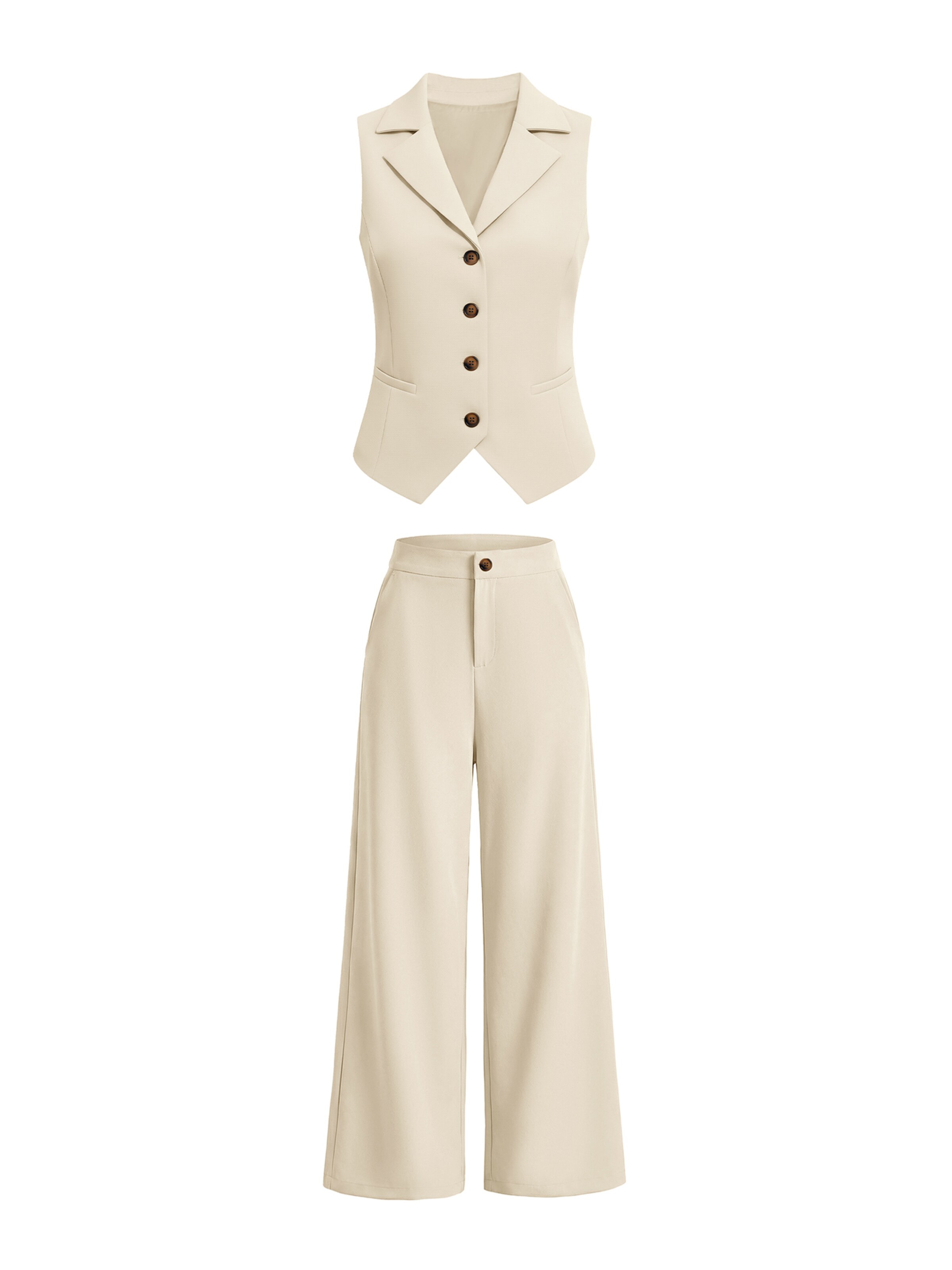 Imily Bela Nohavicový kostým - Béžová: predná strana