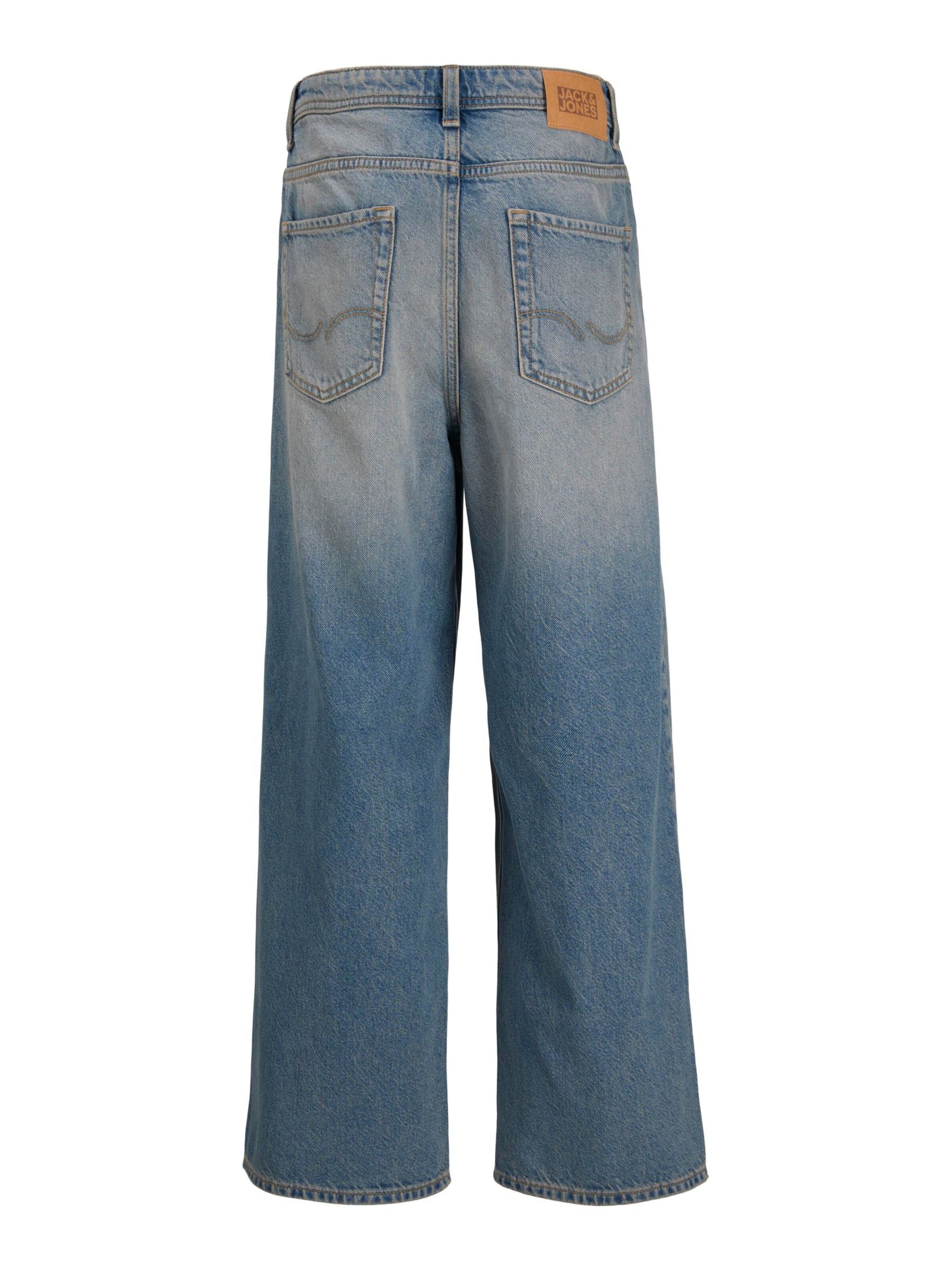 Jack & Jones Junior Wide leg Jeans 'JJIDave JJOriginal' in Blauw
