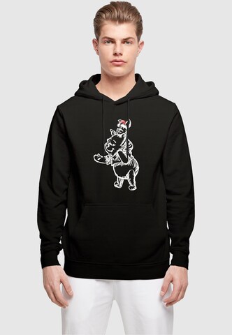 ABSOLUTE CULT Sweatshirt 'Winnie The Pooh - Piglet Christmas' in Black: front