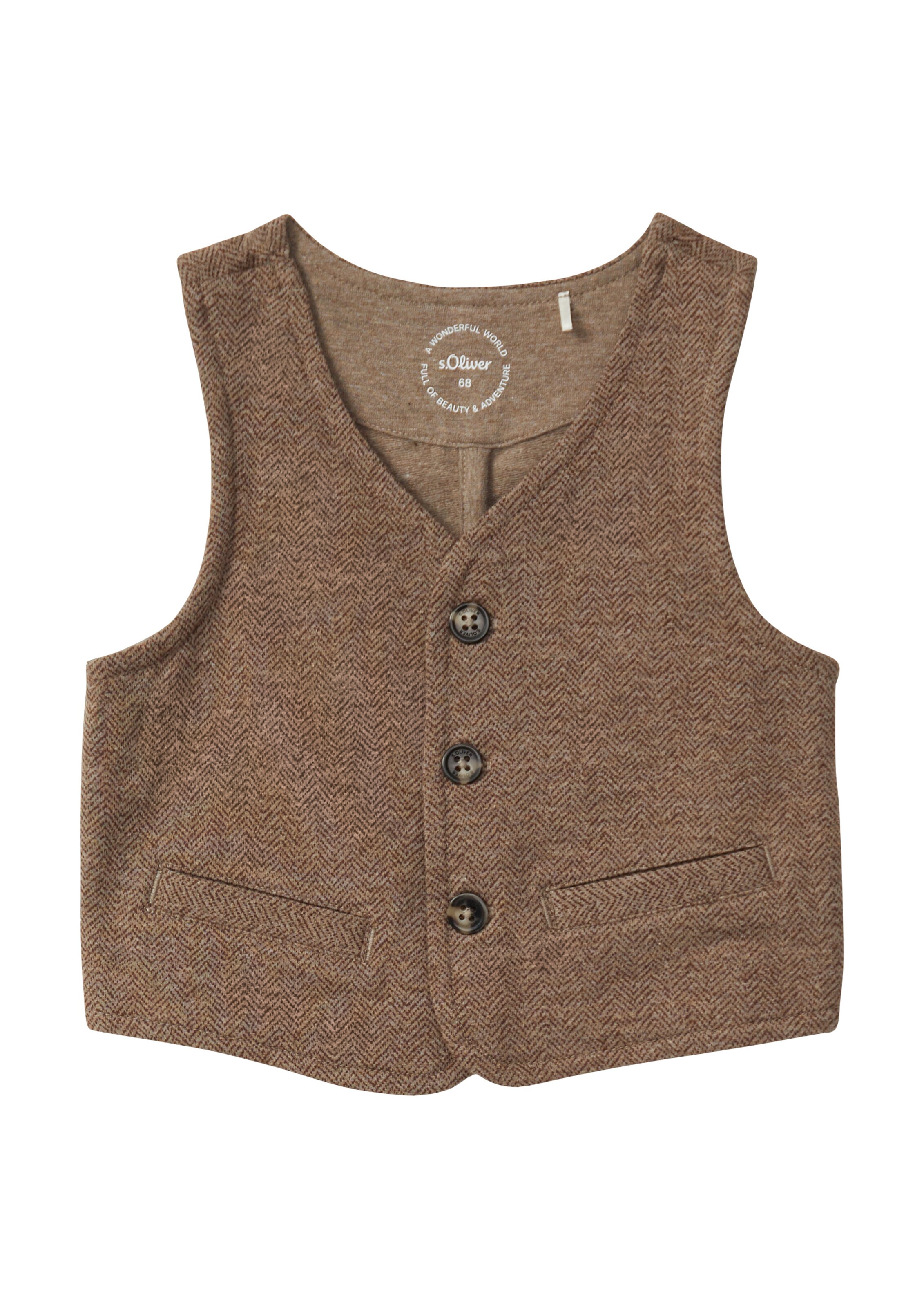 Gilet s.Oliver en marron : devant