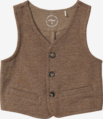 Gilet s.Oliver en marron : devant