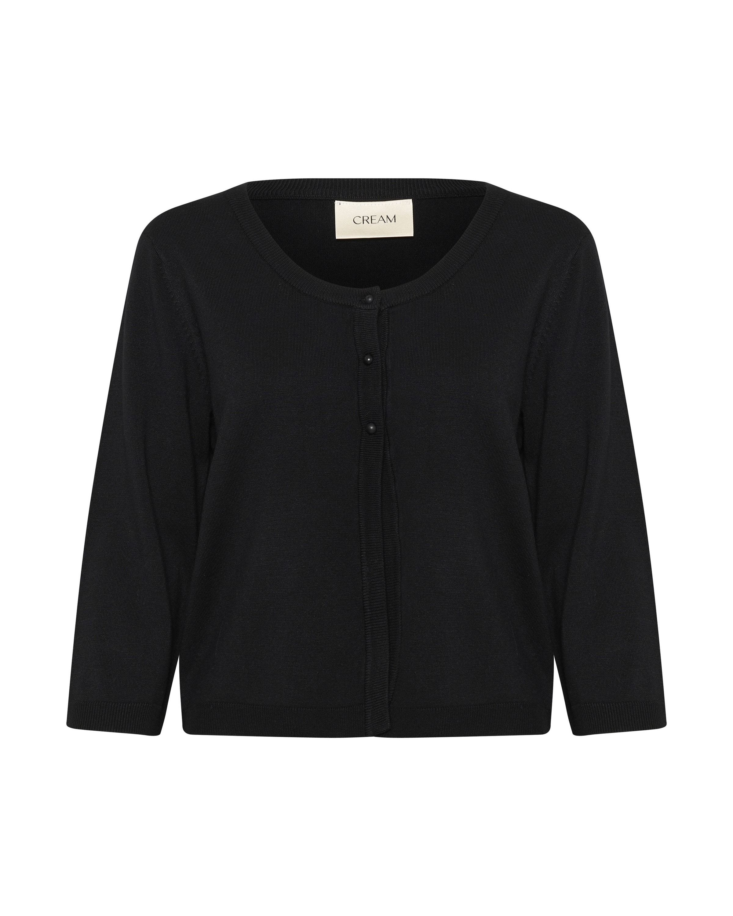 Cream Вязаная кофта 'Villea' в Черный: спереди