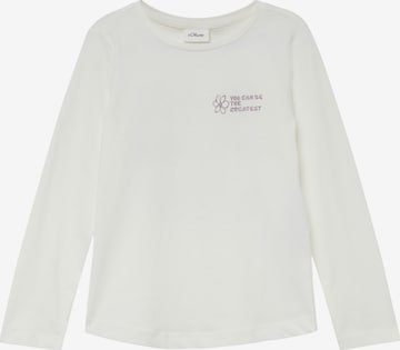 T-Shirt s.Oliver en beige : devant