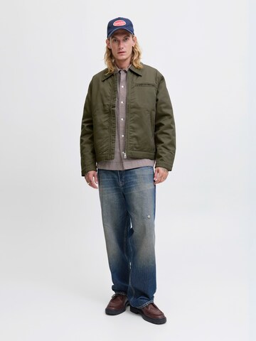 JACK & JONES Átmeneti dzseki 'JORNORREBRO' - zöld