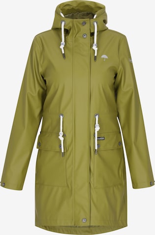 Schmuddelwedda Mantel in Grün: Vorderseite