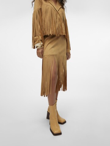 SOMETHINGNEW Skirt in Brown