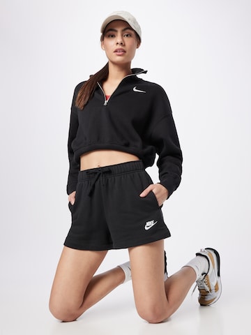 Nike Sportswear Regular Shorts 'Club Fleece' in Schwarz