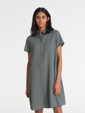 OPUS Платье-рубашка 'Wetina' в Серый: спереди