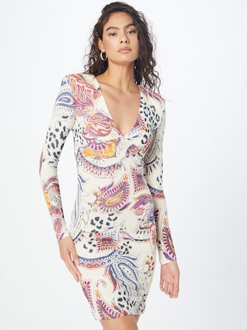 Just Cavalli - Vestido en beige: frente