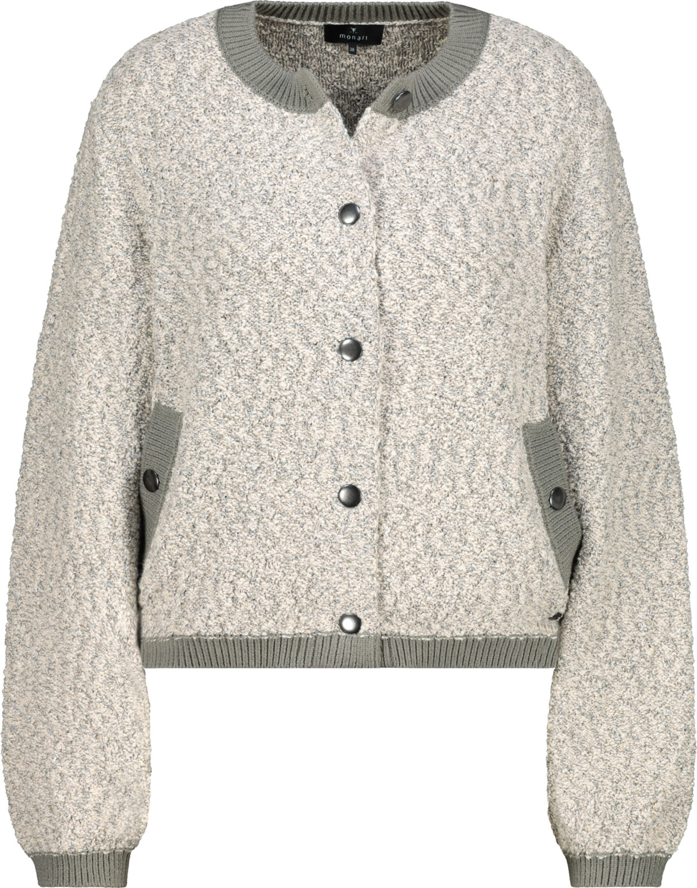 monari Strickjacke in Grau: Vorderseite