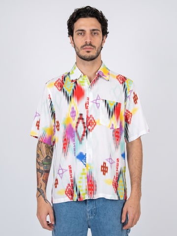 Fit confort Chemise 'Ikat' aries en mélange de couleurs : devant