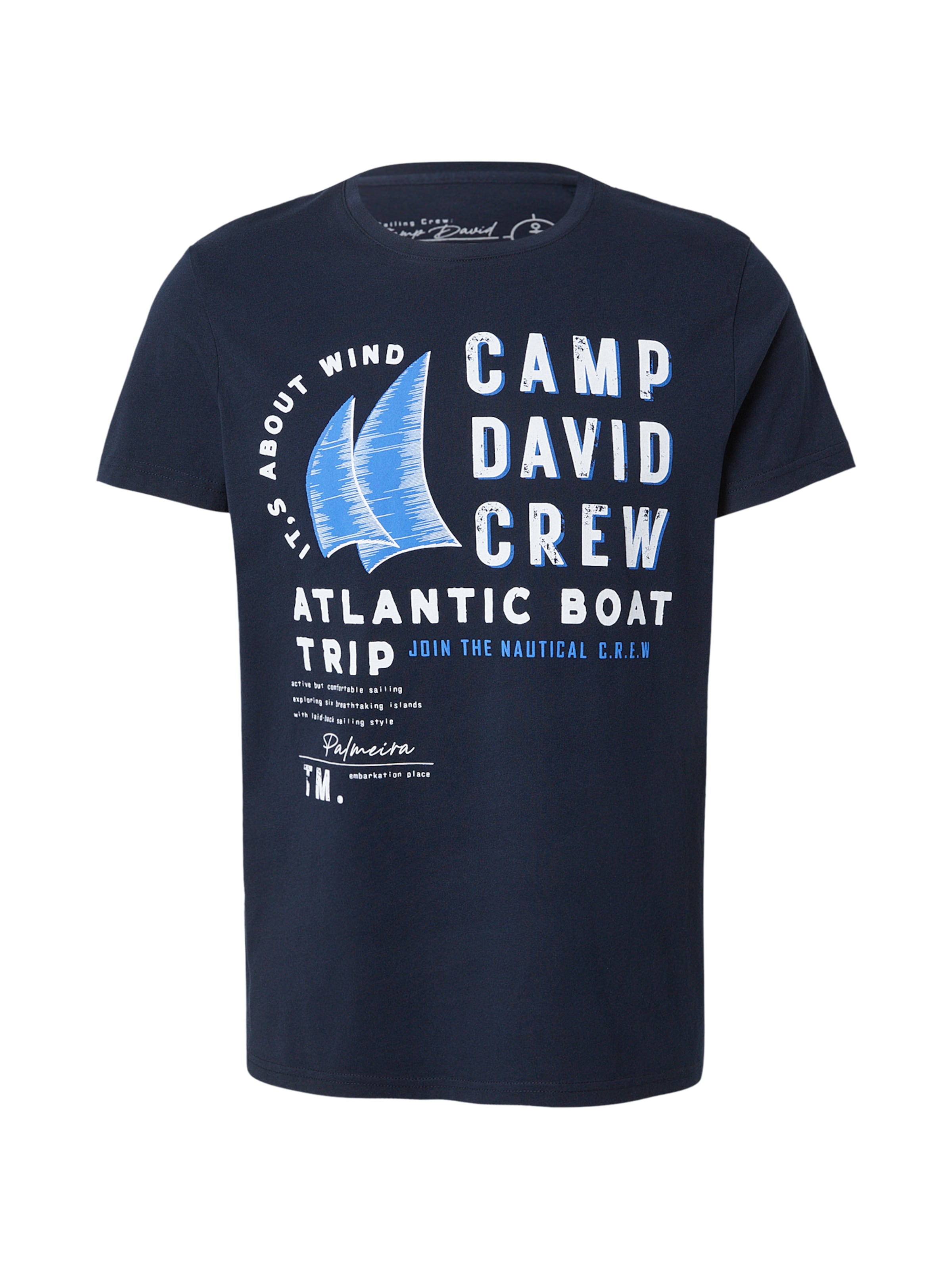 CAMP DAVID Shirt in Blue: front
