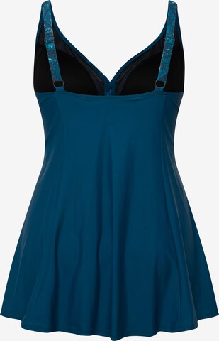 Ulla Popken Bustier Tankini in Blau