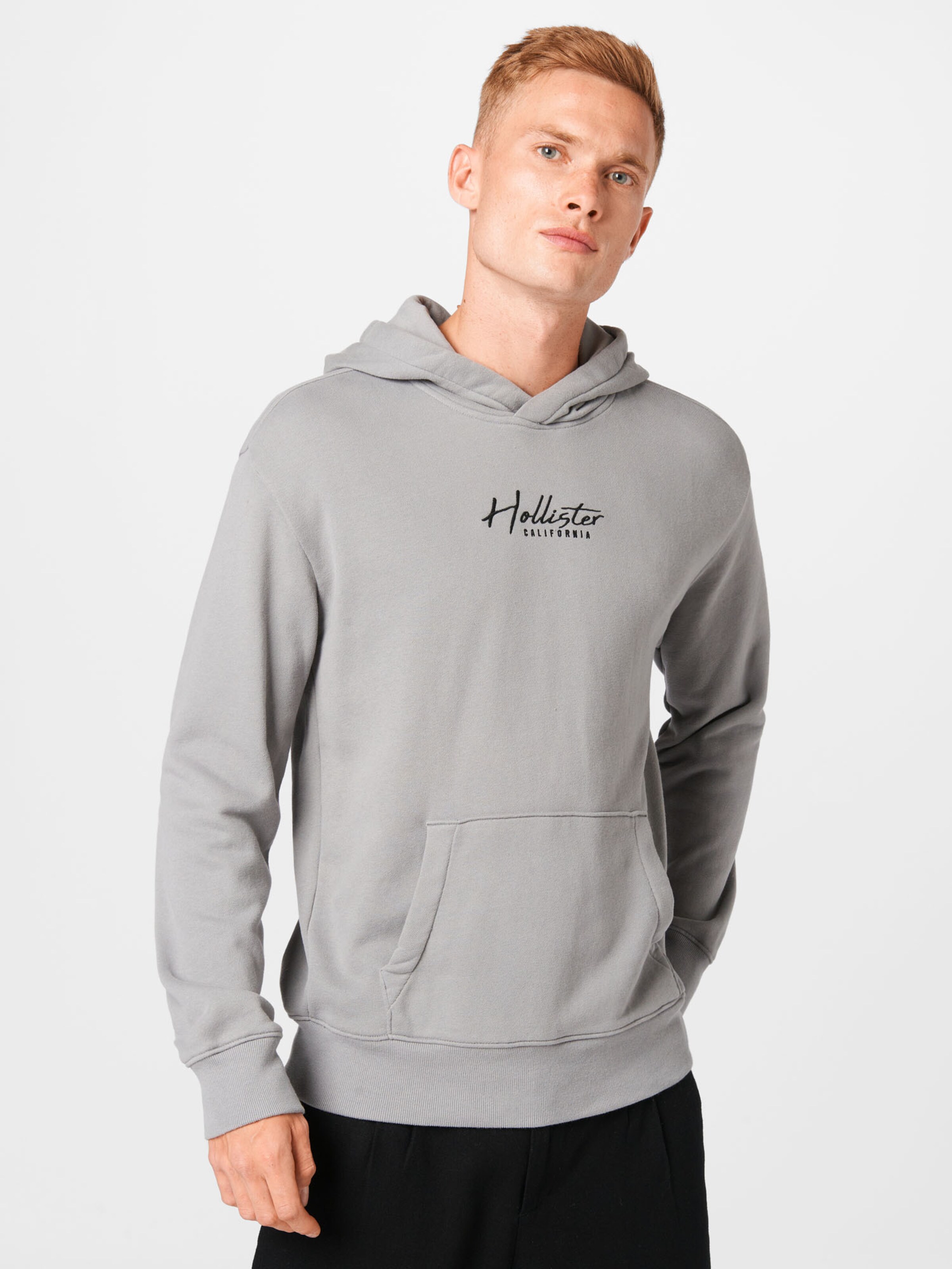 Männer Sweat HOLLISTER Sweatshirt in Hellgrau - YH14757 Männer Sweat HOLLISTER Sweatshirt in Hellgrau - YH14757