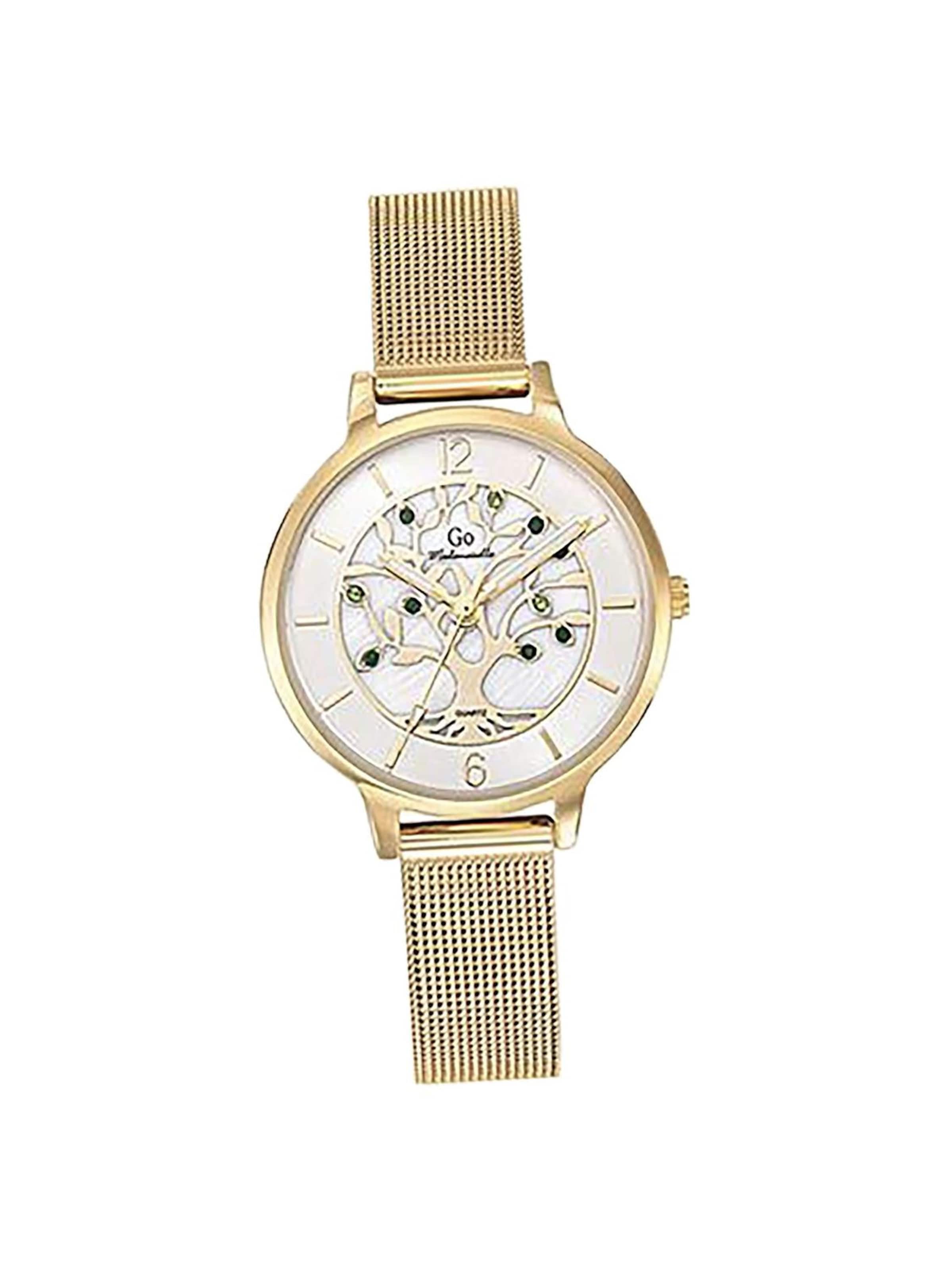 GO GirlOnly - Reloj analógico en oro: frente
