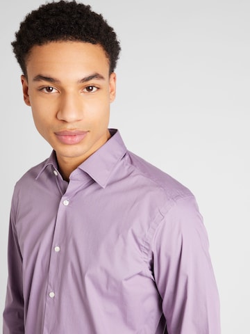 BOSS Black Regular fit Button Up Shirt 'JOE' in Purple