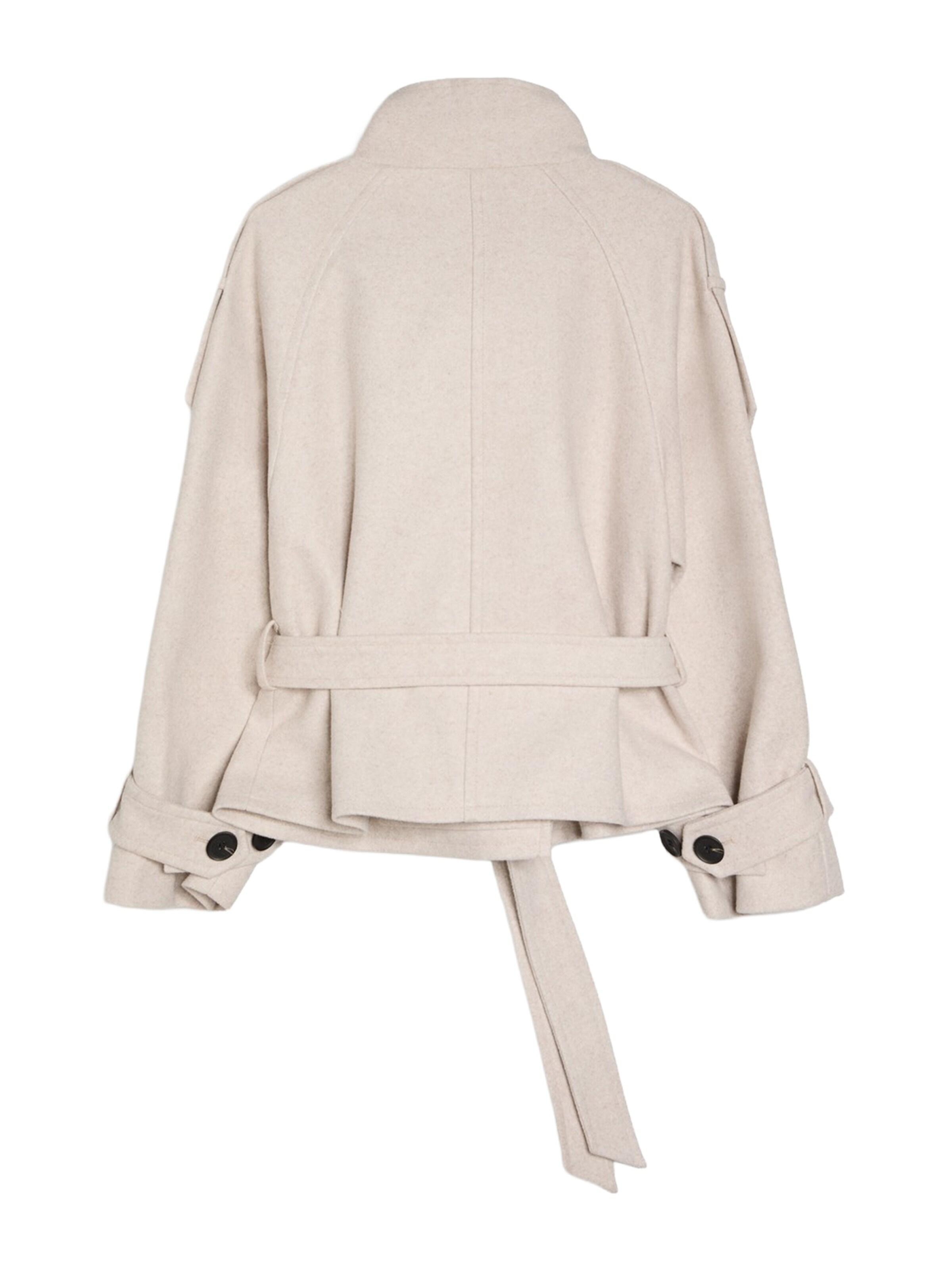 Bershka Between-seasons coat in Beige