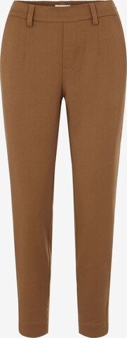 OBJECT Pleat-Front Pants 'Lisa' in Brown: front