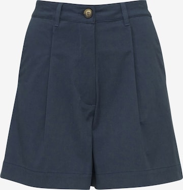 mazine Loose fit Pleat-Front Pants in Blue: front