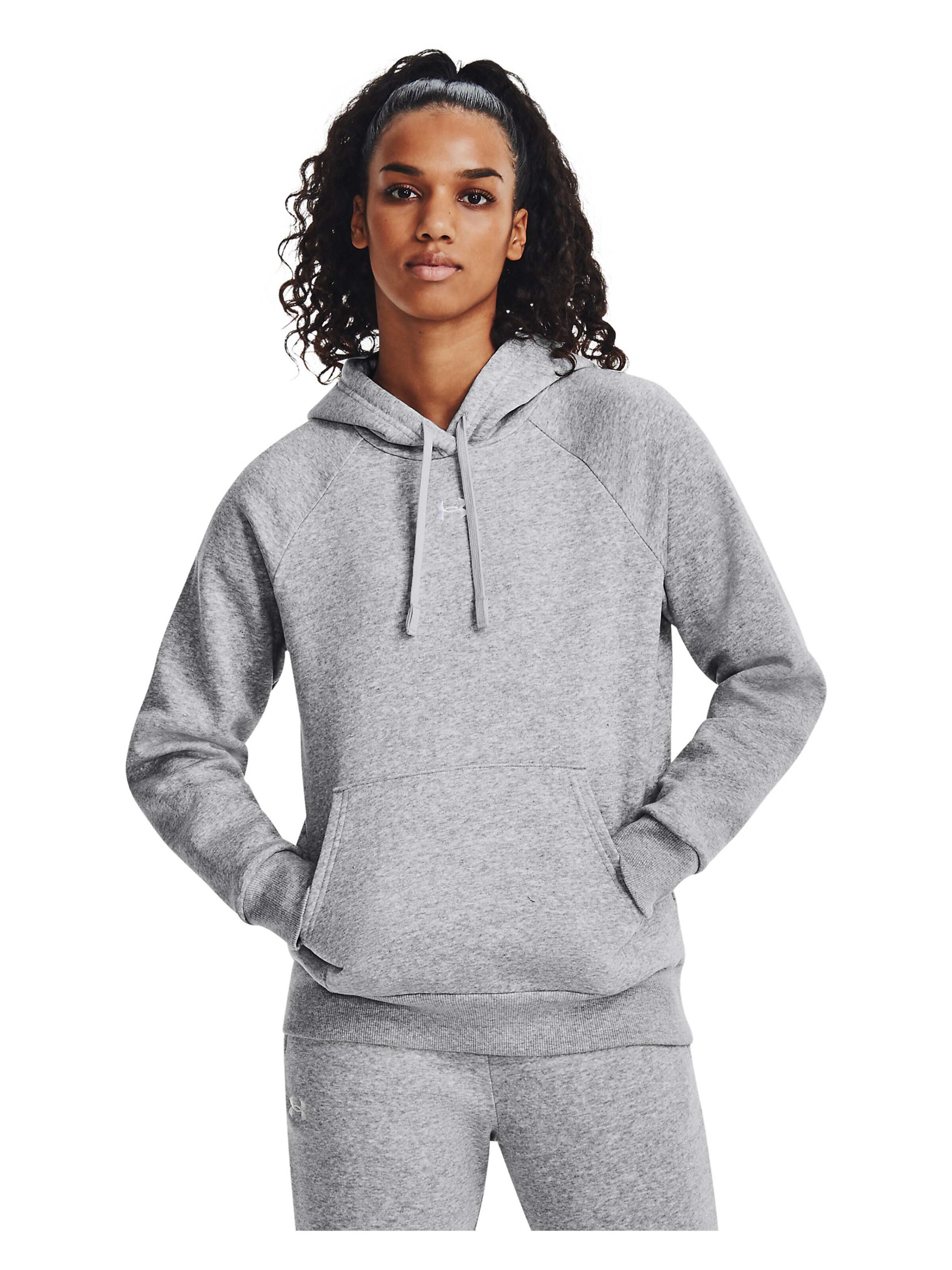 Sweat de sport 'Rival' UNDER ARMOUR en gris : devant