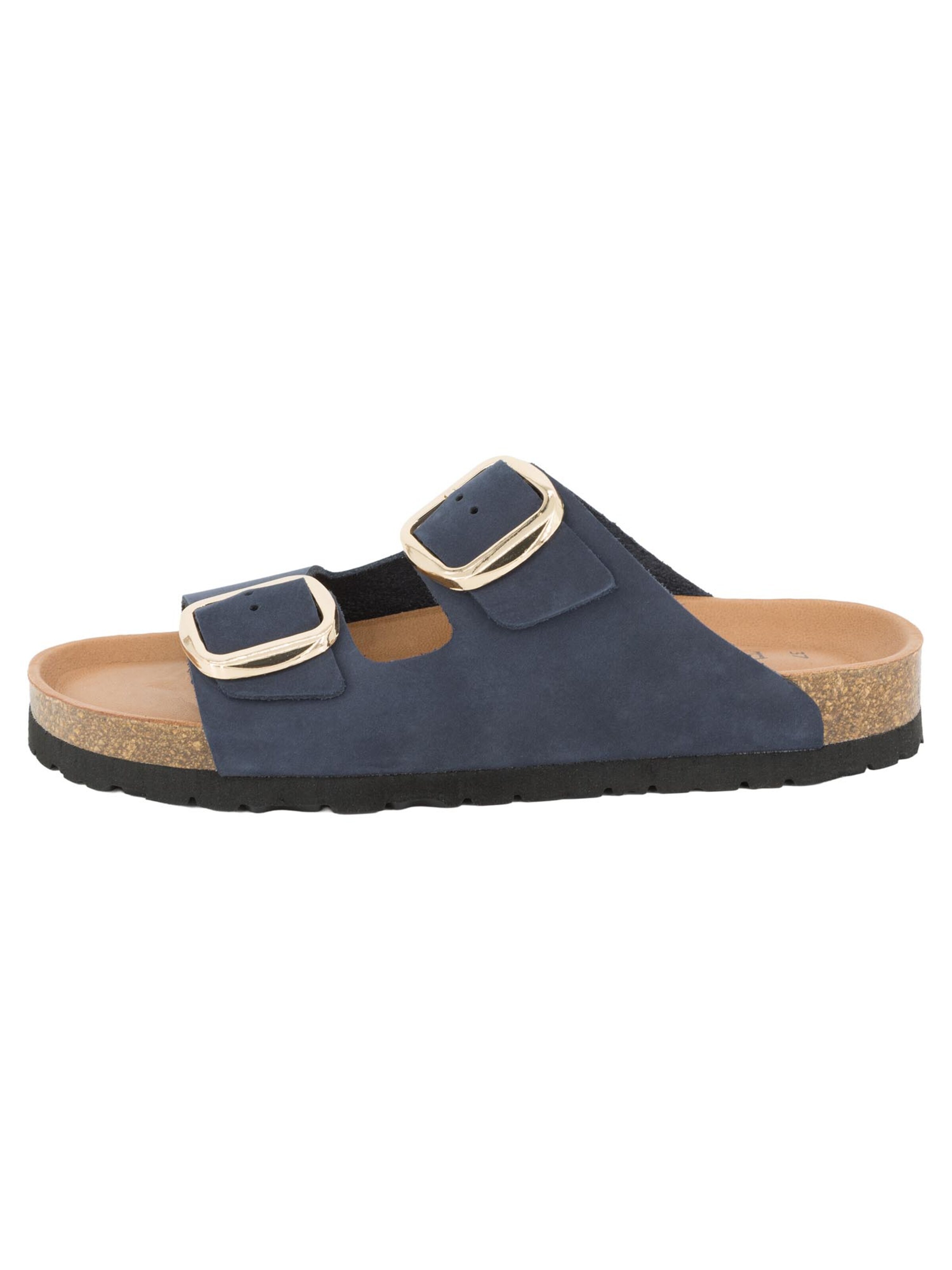 Piece Of Mind Muiltjes 'Comfort' in Blauw: voorkant