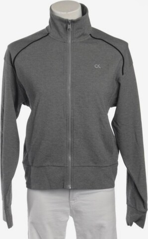 Calvin Klein Sweatshirt / Sweatjacke M in Grau: predná strana