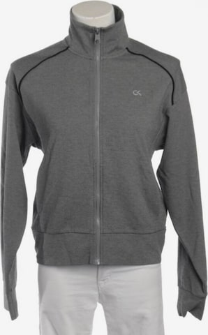 Calvin Klein Sweatshirt & Zip-Up Hoodie in M in Grey: front