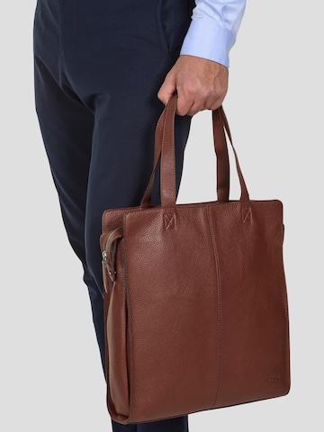 Cabas 'Tote Bag Sam Brown' Howard London en marron : devant