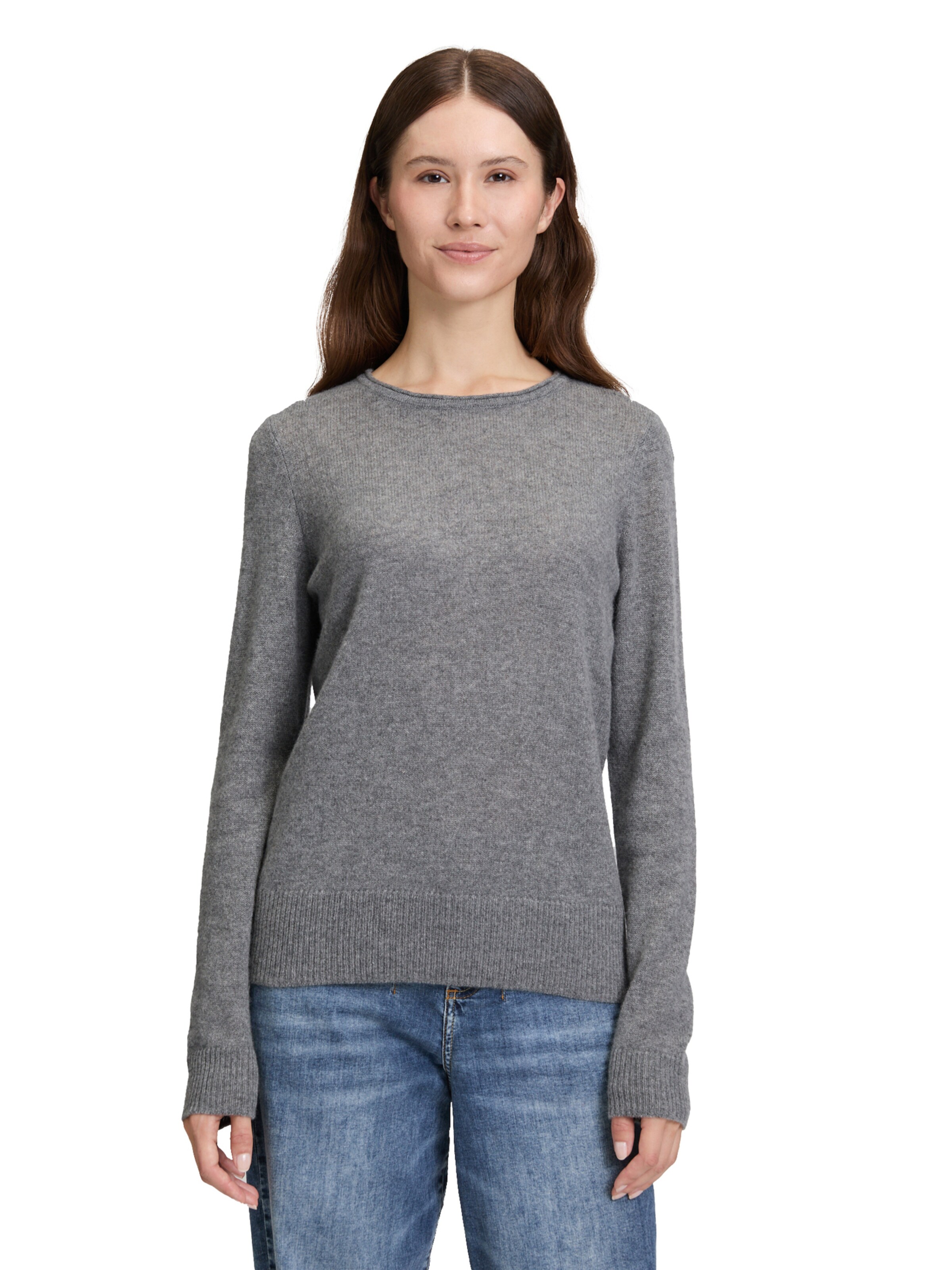 Cartoon Sweater in Grey: front