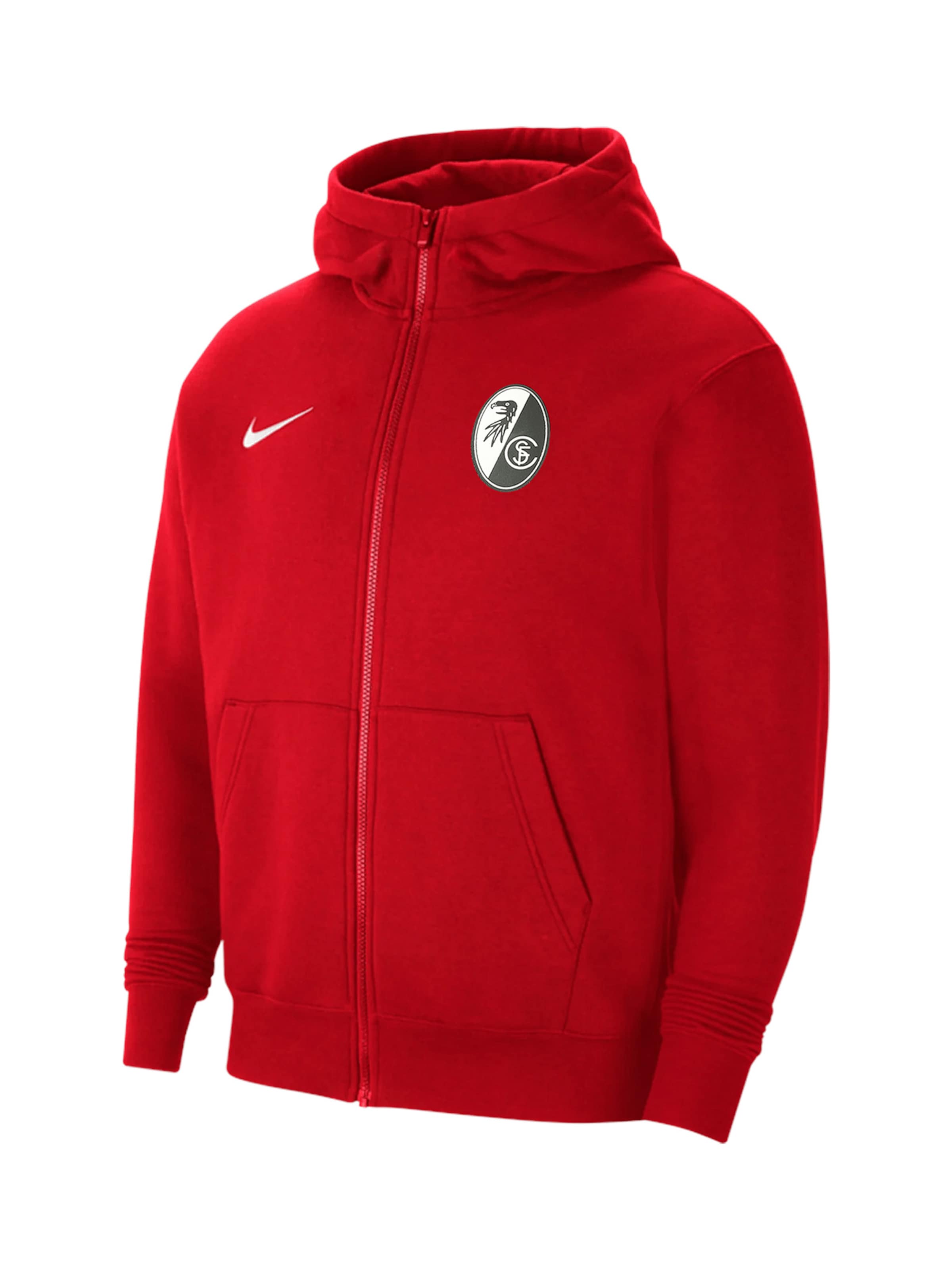 NIKE Sportsweatjacke in Rot: Vorderseite