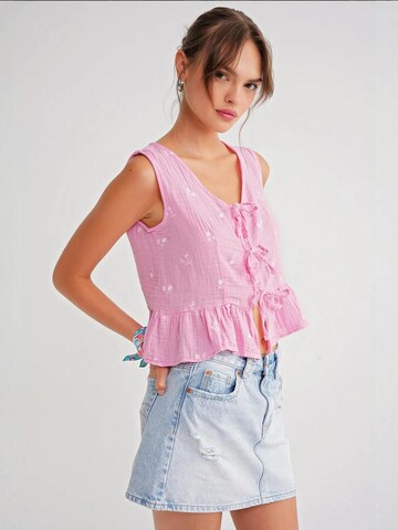 Camicia da donna di MixRay in rosa