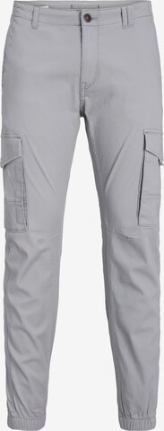 Effilé Pantalon cargo 'Paul Flake' JACK & JONES en gris : devant