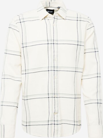 Only & Sons Button Up Shirt in White: front