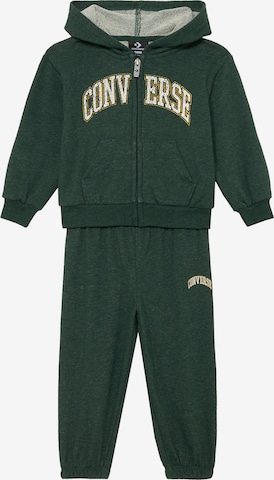 CONVERSE Joggingdragt 'HERITAGE' i grøn: forside