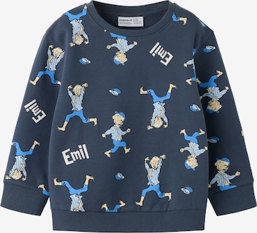 NAME IT - Sudadera en azul: frente