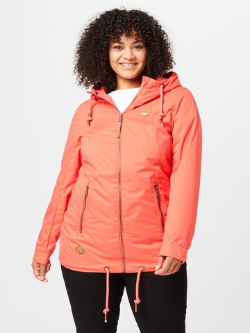 Ragwear Plus Between-Season Jacket 'ZUZKA' in Red: front