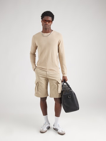 JACK & JONES Свитер 'JJShawn' в Бежевый